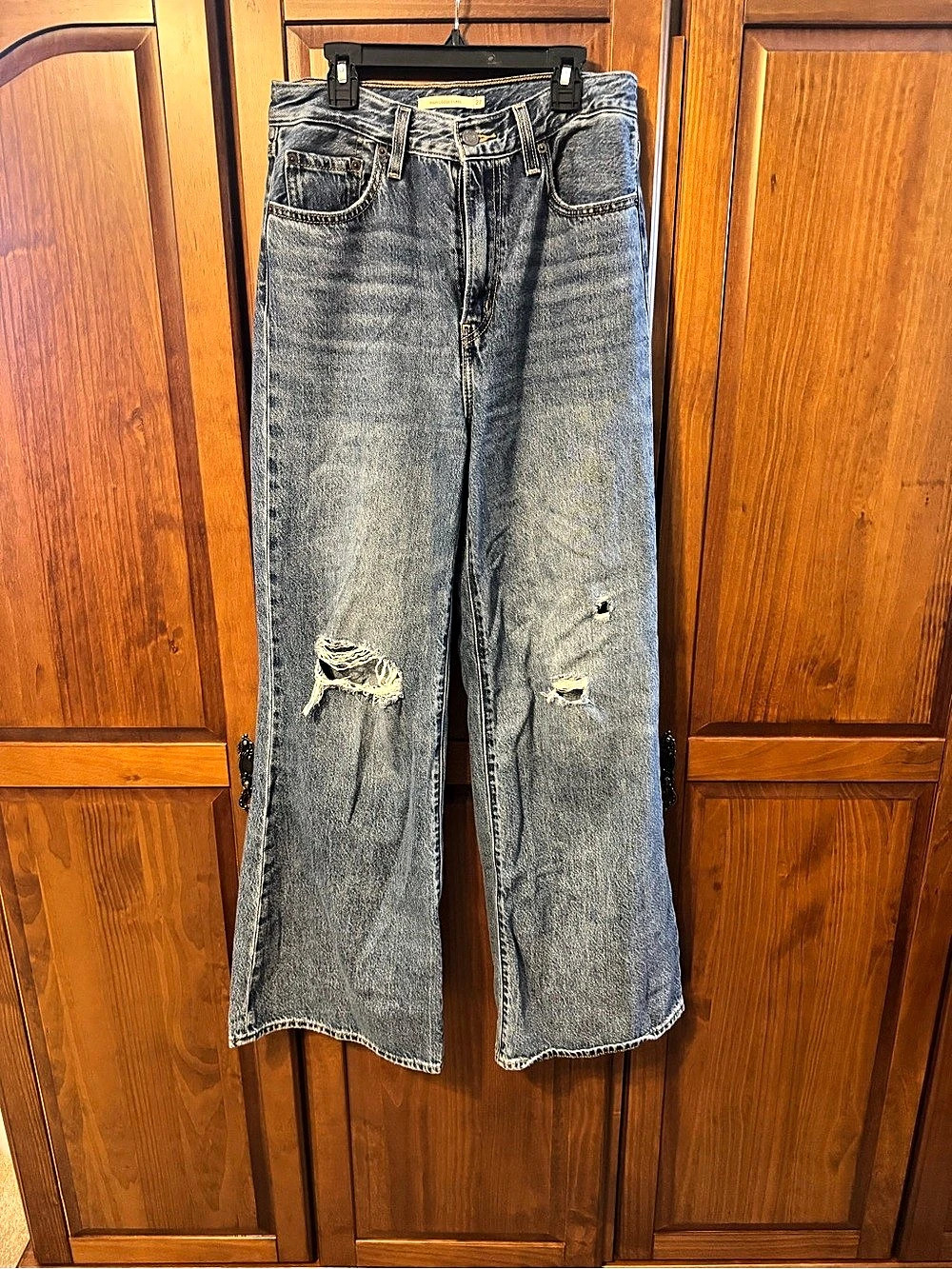 Levi's High Loose Flare Jeans Blue Waist 27